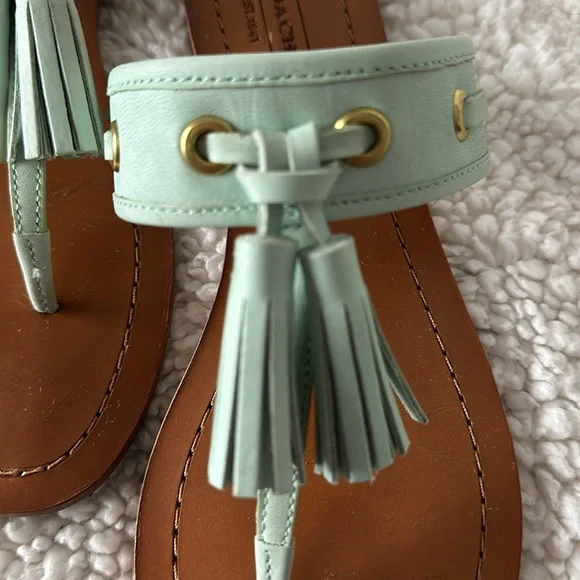 Coach Sheena Vachetta Sandals Mint Size 8 - Picture 2 of 9